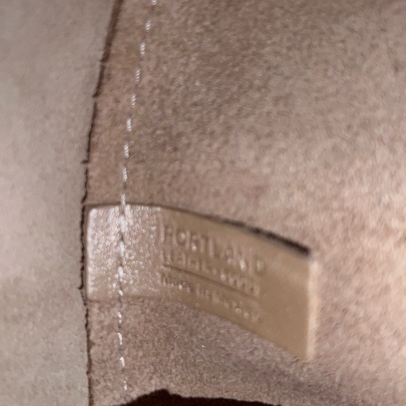 SOLD portland leather goods CHAMPAGNE mini snap crossbody tote - Picture 8 of 10